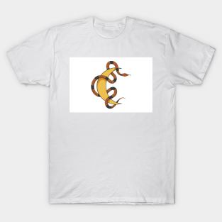 Snake and Moon Esoteric Emblem T-Shirt